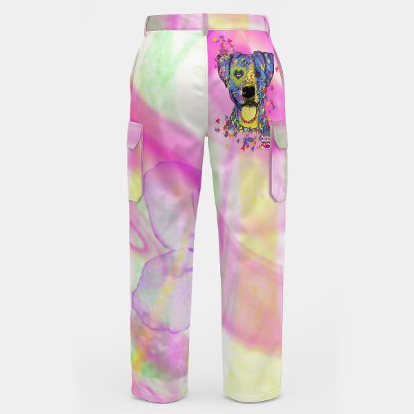 Cargohose mit Tayra - Hose, lang oder kurz, bunt, 100% Polyester, Grösse S-5XL, fester Stoff, Normale Passform, SOKA, Listenhund, AmStaff, Staff, Staffordshire, PitBull, Pit